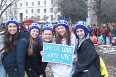 Holy Cross students expressed their beliefs at the 2019 March for Life.