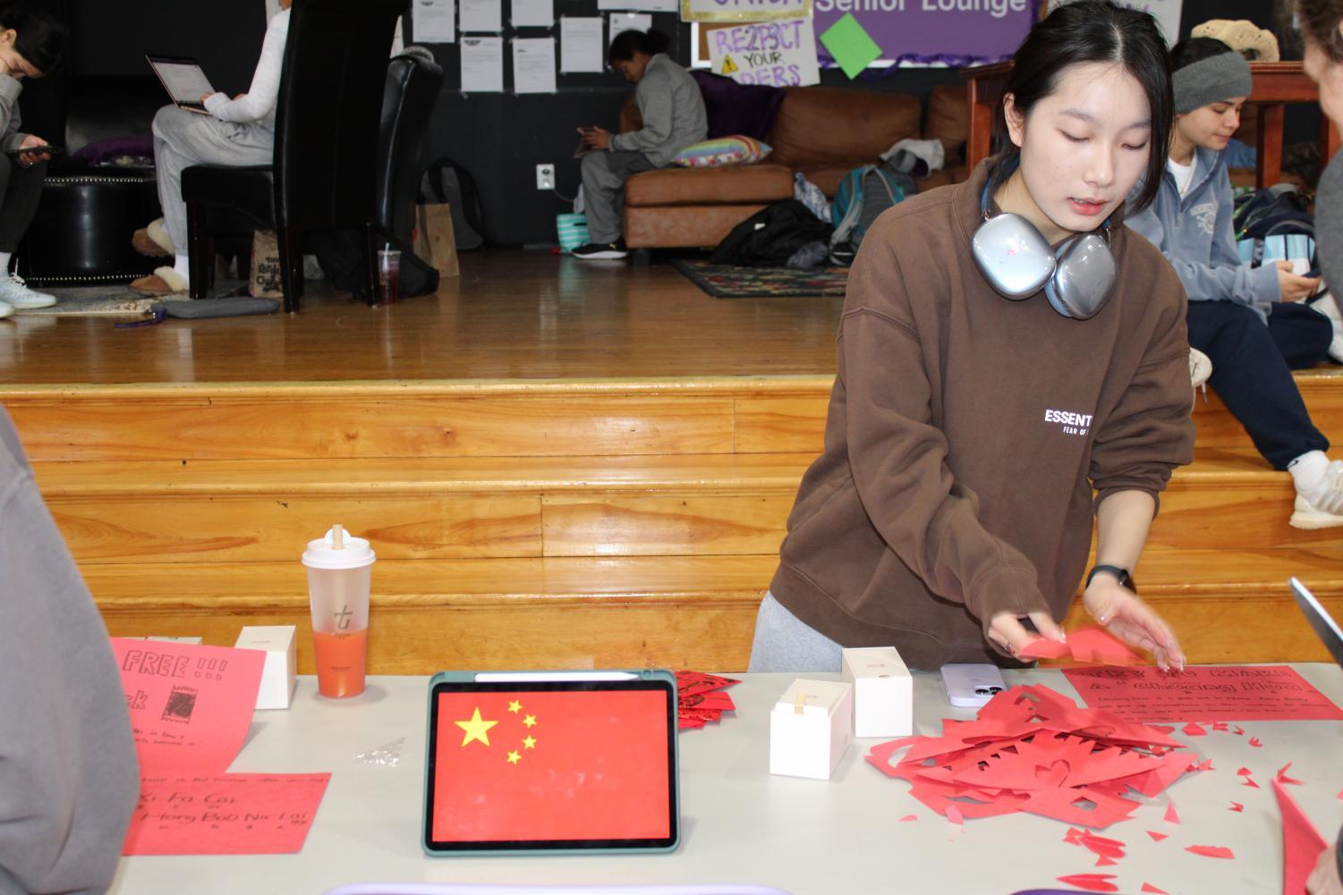 The Chinese exhibit with Catherine Jin at the AHC Tour Around the World.