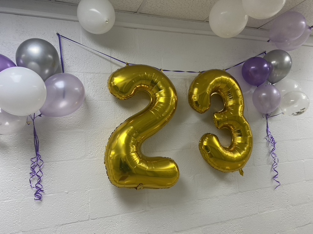 The class of 2023 celebrated their last 23rd of the month together.
