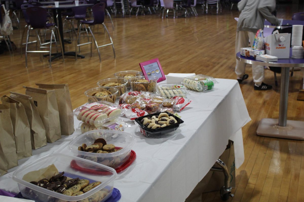 The sweets table at empty bowls night. 